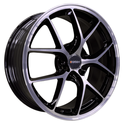 INCH 7x17/5x105 ET38 D56,6 FA8538 Gloss Black Machined Face (ZJH) FlowForming