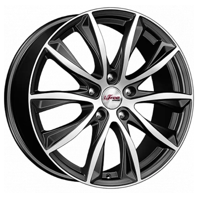 iFree 7,5x18/5x105 ET38 D56,6 Каzантип (КС684М) Блэк Джек