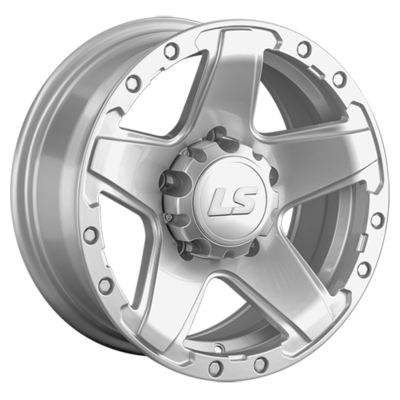 LS 8x16/5x150 ET2 D110,1 1284 Sil (конус, Колпак+лого)