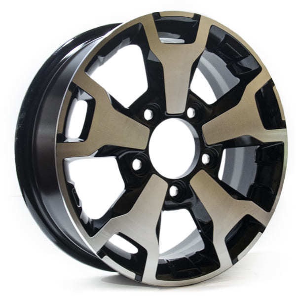 Диск КиК КС760 Grizzly 16х5,5 5x139,7 et 40 dia 98,5 Черный с полировкой