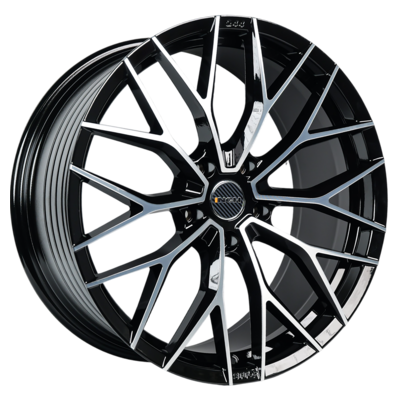 INCH 9,5x21/5x120 ET45,5 D62,6 GA8532 Gloss Black Machined Face (ZJH) FlowForming
