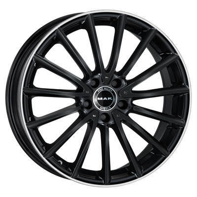 MAK 8x19/5x112 ET38 D66,6 Komet Gloss Black Mirror Ring