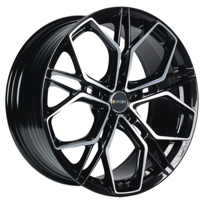 INCH 8,5x20/5x120 ET45 D59,5 FA8534 Gloss Black Machined Face (ZJH) FlowForming