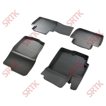 Коврики резиновые в салон 3D LUX для Mitsubishi Outlander (2006-2021)
