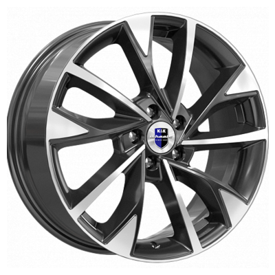 K&K 7x17/5x105 ET38 D56,6 Роквуд (КС900) Алмаз черный
