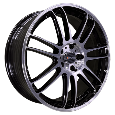 INCH 8x18/5x120 ET30 D72,6 FA8535 Gloss Black Machined Face (ZJH) FlowForming