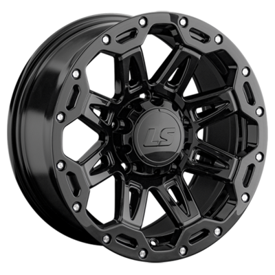 LS 9x17/5x150 ET30 D110,1 1346 BK (конус, Колпак+лого)