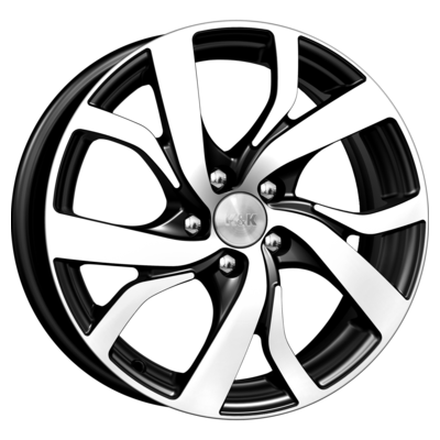 K&K 6,5x16/5x105 ET39 D56,6 Палермо-оригинал (КС607) Алмаз черный
