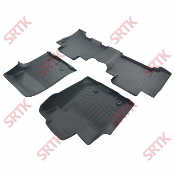 Коврики резиновые 3D LUX для Toyota Prado 150 (2013-н.в.) (3 шт.)