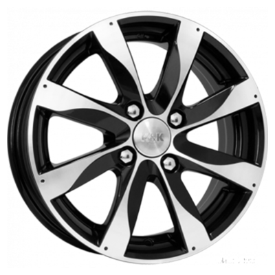 K&K 6x15/4x114,3 ET40 D66,1 Джемини-оригинал (КС617) Алмаз черный