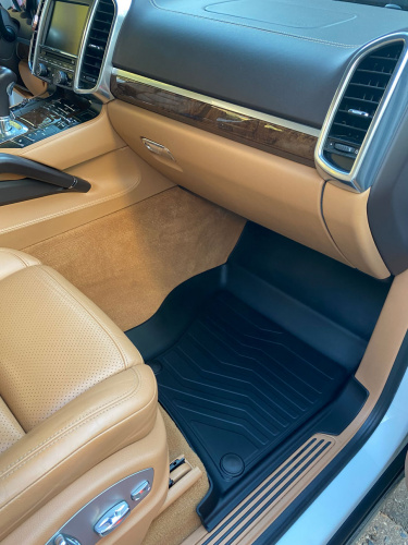 Коврики резиновые 3D LUX для Porsche Cayenne (2010-2018) (Передние)
