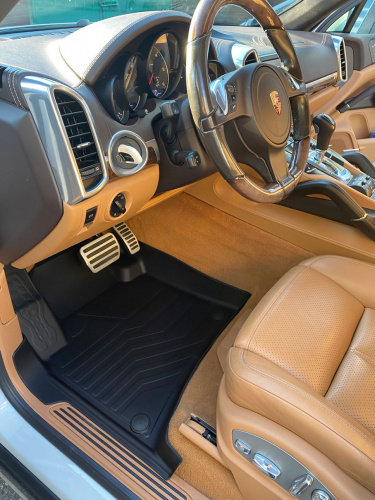 Коврики резиновые 3D LUX для Porsche Cayenne (2010-2018) (Передние)