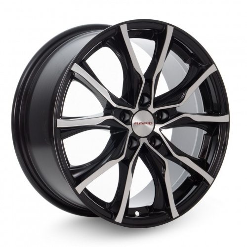 Диск КиК КС697 Твист 17х7,5 5x110 et 39 dia 65,1 Almaz black